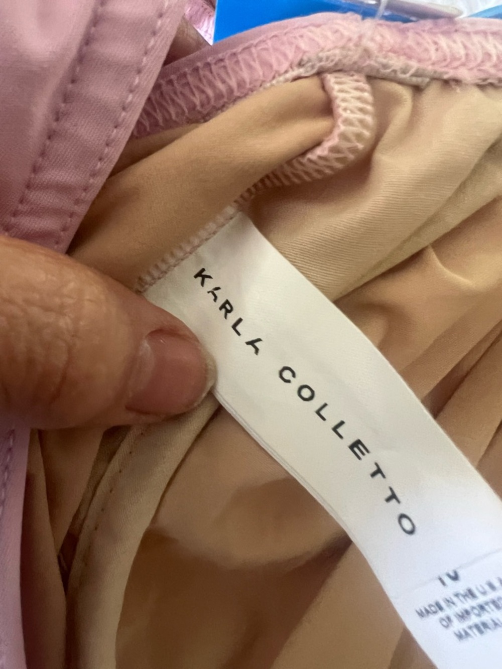 Karla Collette light  Pink Floral-Front V-Neck One-Piece Swimsuit - Picture 14 of 16